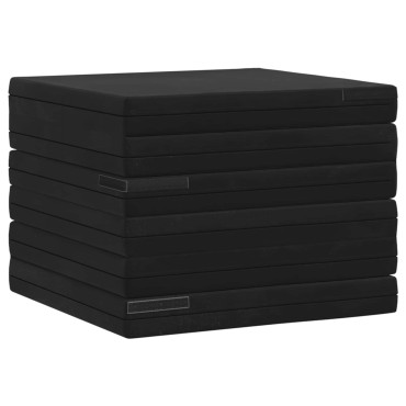 vidaXL Κρεβάτι Καναπέ Αναδιπλούμενο 140x67x15cm Μαύρο