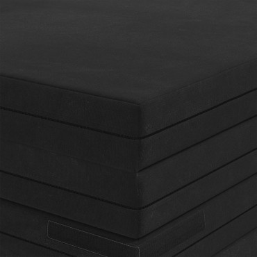 vidaXL Κρεβάτι Καναπέ Αναδιπλούμενο 140x67x15cm Μαύρο