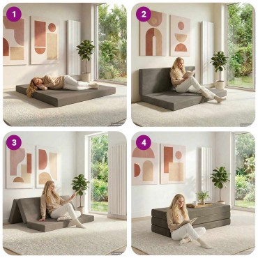 vidaXL Κρεβάτι Καναπέ Αναδιπλούμενο 160x67x45cm Ανοιχτό γκρι