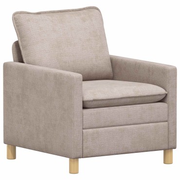 vidaXL Σετ Καναπέ 2 τεμ. Μπεζ Πολυεστέρας 156x81x87,5cm  Διθέσιος