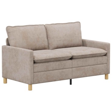 vidaXL Σετ Καναπέ 2 τεμ. Μπεζ Πολυεστέρας 156x81x87,5cm  Διθέσιος