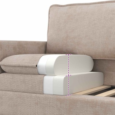 vidaXL Σετ Καναπέ 2 τεμ. Μπεζ Πολυεστέρας 156x81x87,5cm  Διθέσιος