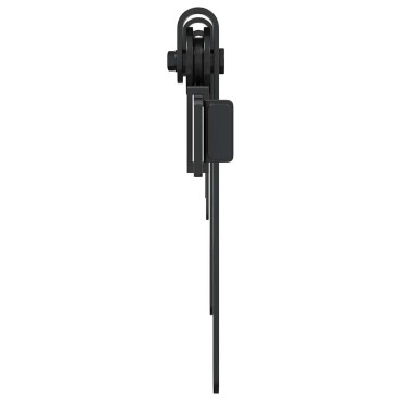 vidaXL Κιτ συρόμενης πόρτας γραφείου 244 cm από ανθρακούχο χάλυβα