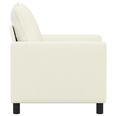 vidaXL Καναπές Κρεμ 76x81x87,5cm Ύφασμα