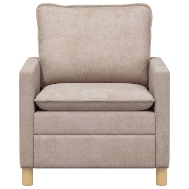 vidaXL Καναπές Μπεζ 76x81x87,5cm Πολυεστέρας