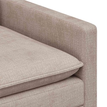 vidaXL Καναπές Μπεζ 76x81x87,5cm Πολυεστέρας