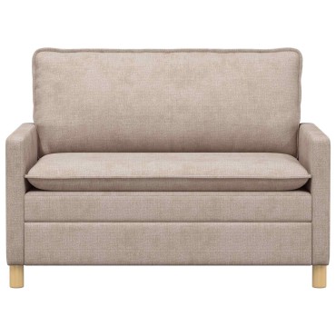 vidaXL Καναπές Μπεζ 126x81x87,5cm Πολυεστέρας
