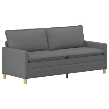 vidaXL Καναπές Σκούρο Γκρι 196x81x87,5cm Ύφασμα