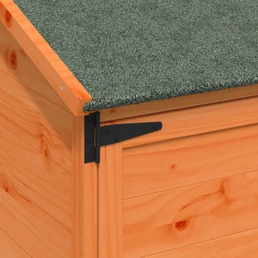 vidaXL Αποθήκη Κήπου Καφέ 59 x 56 x 113,5 εκ Στερεό Ξύλο Πεύκου