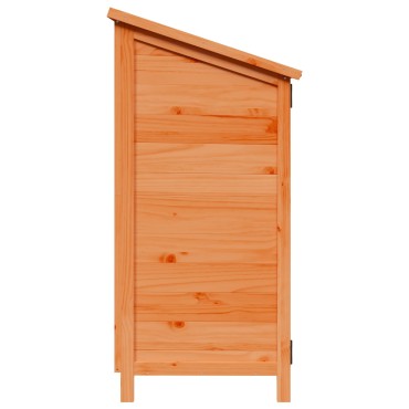 vidaXL Αποθήκη Κήπου Καφέ 106,5 x 56 x 113,5 εκ. Στερεό Ξύλο Πεύκου