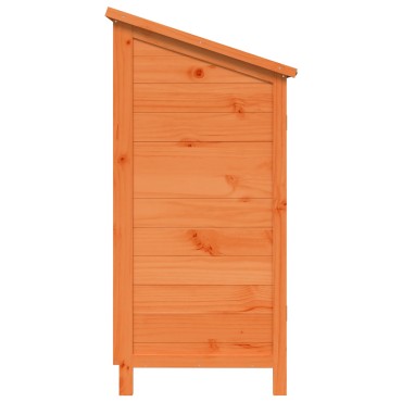 vidaXL Αποθήκη Κήπου Καφέ 59 x 56 x 113,5 εκ Στερεό Ξύλο Πεύκου