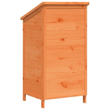 vidaXL Αποθήκη Κήπου Καφέ 59 x 56 x 113,5 εκ Στερεό Ξύλο Πεύκου