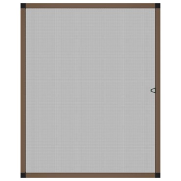vidaXL Σκηνίδα Εντόμων Για Παράθυρα Καφέ 110 x 130 cm