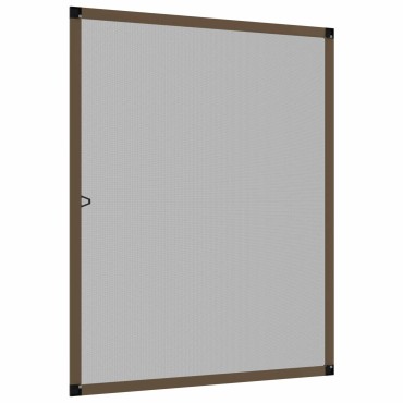 vidaXL Σκηνίδα Εντόμων Για Παράθυρα Καφέ 110 x 130 cm