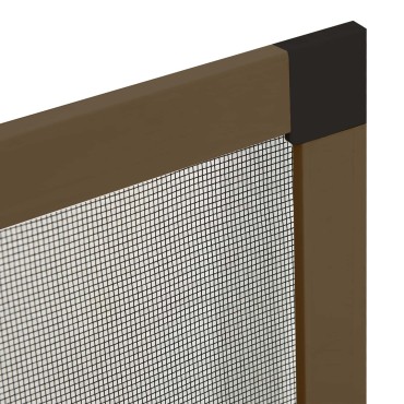 vidaXL Σκηνίδα Εντόμων Για Παράθυρα Καφέ 110 x 130 cm