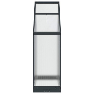 vidaXL Θερμοκήπιο Κήπου με πόρτα Ανθρακί 183,5 x 63,5 x 207 εκ.