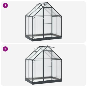 vidaXL Θερμοκήπιο Κήπου 183,5 x 123 x 207 εκ.