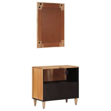 vidaXL Σετ Επίπλων Μπάνιου 2 τεμ. Φυσικό 62x33x58cm