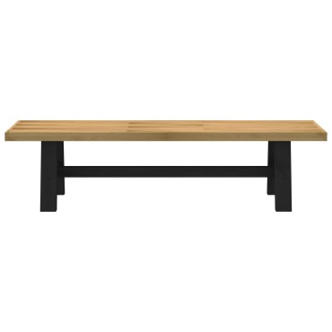 vidaXL Καθιστικό Σαλονιού NOAIN 160x41x45cm Στερεό πεύκο Φυσικό