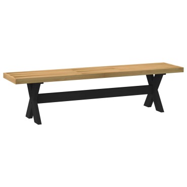 vidaXL Καθιστικό Σαλονιού NOAIN 160x41x45cm Στερεό πεύκο Φυσικό