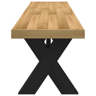 vidaXL Καθιστικό Σαλονιού NOAIN 160x41x45cm Στερεό πεύκο Φυσικό