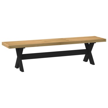 vidaXL Καθιστικό Σαλονιού NOAIN 160x41x45cm Στερεό πεύκο Φυσικό