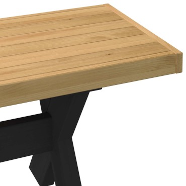 vidaXL Καθιστικό Σαλονιού NOAIN 160x41x45cm Στερεό πεύκο Φυσικό