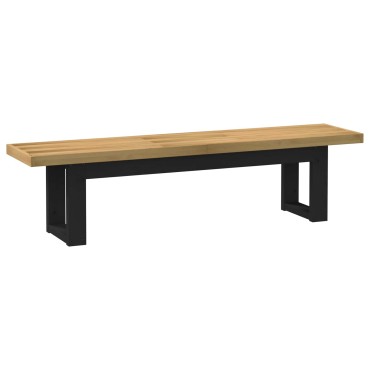 vidaXL Καθιστικό Σαλονιού NOAIN 160x41x45cm Στερεό πεύκο Φυσικό