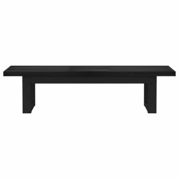 vidaXL Καθιστικό Σαλονιού NOAIN 160x41x45cm Στερεό πεύκο Μαύρο