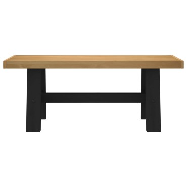 vidaXL Καθιστικό Σαλονιού NOAIN 120x41x45cm Στερεό πεύκο Φυσικό