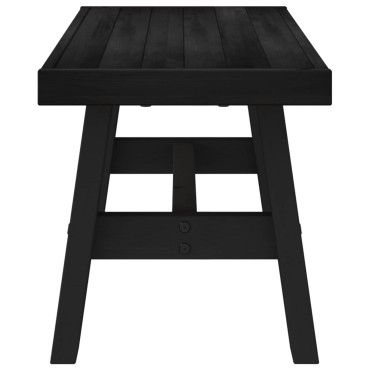 vidaXL Καθιστικό Σαλονιού NOAIN 120x41x45cm Στερεό πεύκο Μαύρο