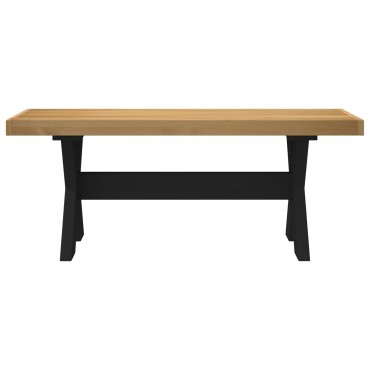 vidaXL Καθιστικό Σαλονιού NOAIN 120x41x45cm Στερεό πεύκο Φυσικό