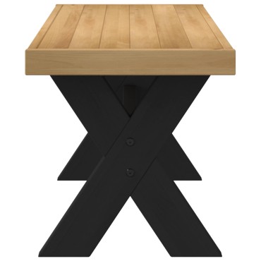 vidaXL Καθιστικό Σαλονιού NOAIN 120x41x45cm Στερεό πεύκο Φυσικό