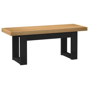 vidaXL Καθιστικό Σαλονιού NOAIN 120x41x45cm Στερεό πεύκο Φυσικό
