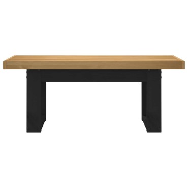 vidaXL Καθιστικό Σαλονιού NOAIN 120x41x45cm Στερεό πεύκο Φυσικό