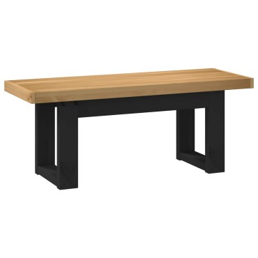 vidaXL Καθιστικό Σαλονιού NOAIN 120x41x45cm Στερεό πεύκο Φυσικό