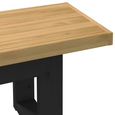 vidaXL Καθιστικό Σαλονιού NOAIN 120x41x45cm Στερεό πεύκο Φυσικό