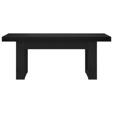 vidaXL Καθιστικό Σαλονιού NOAIN 120x41x45cm Στερεό πεύκο Μαύρο