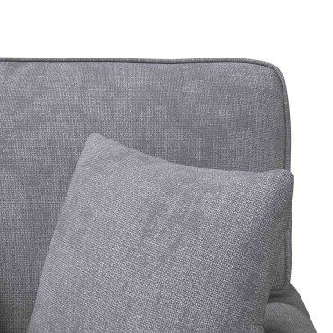 vidaXL Τσέιζ Λαζού με Φούστα Ανοιχτό γκρι 157x91x91cm ARES