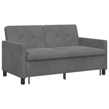 vidaXL Κρεβάτι καναπές Σκούρο Γκρι Ύφασμα 154x94,5x80,5cm
