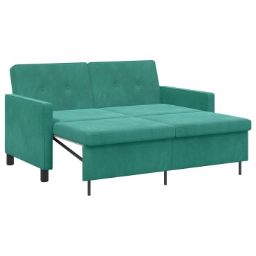 vidaXL Κρεβάτι καναπές Τιρκουάζ Ύφασμα 154x94,5x80,5cm