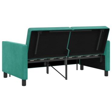 vidaXL Κρεβάτι καναπές Τιρκουάζ Ύφασμα 154x94,5x80,5cm