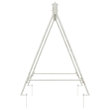 vidaXL Σκελετός Κούνιας Αντίκες Λευκό 113 x 121,5 x 168 εκ. Ατσάλι