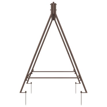 vidaXL Σκελετός Κούνιας Αρχαίο Καφέ 113 x 121,5 x 168 εκ. Ατσάλι