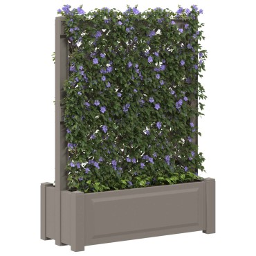 vidaXL Μεγάλη Γλάστρα με Δίχτυ Γκρι 99,5 x 43 x 133,5 PP
