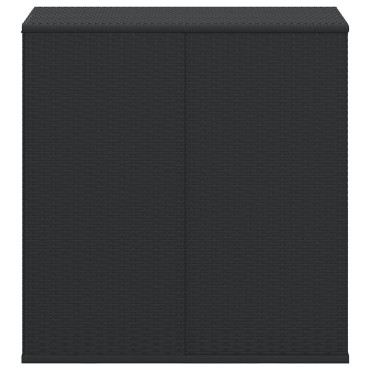 vidaXL Κουτί Μαξιλαριού Κήπου Μαύρο 100x49x103,5cm Ρατάν Πολυαιθ. 1 τεμ.
