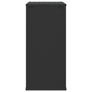 vidaXL Κουτί Μαξιλαριού Κήπου Μαύρο 100x49x103,5cm Ρατάν Πολυαιθ. 1 τεμ.