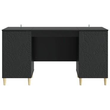 vidaXL Γραφείο Μαύρο 142,5x50x75cm Επεξεργασμένο Ξύλο 1 τεμ.