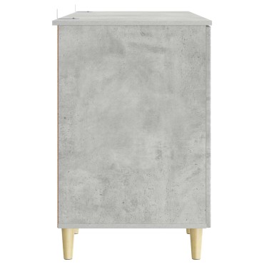 vidaXL Γραφείο Γκρι Σκυροδέματος 142,5x50x75cm 1 τεμ.