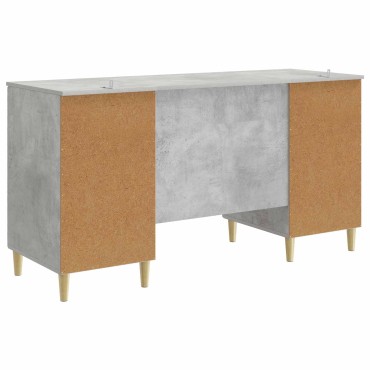 vidaXL Γραφείο Γκρι Σκυροδέματος 142,5x50x75cm 1 τεμ.